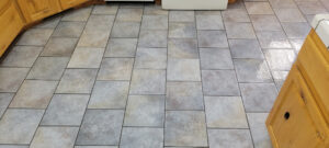 Clean kitchen tile