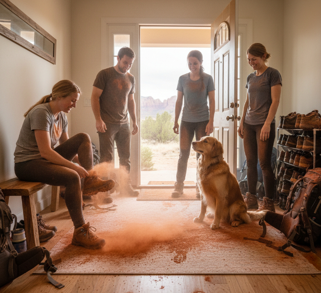 Are your floors dirty with the red dirt of St. George Time to get it cleaned up