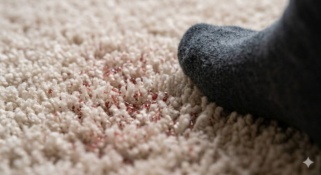 There are things hiding deep in your carpet