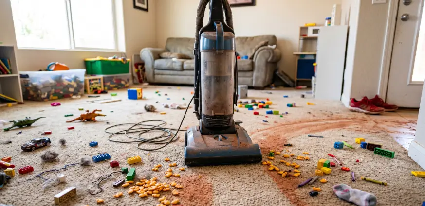 Vacuuming Carpet