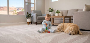 Vacuuming Carpet